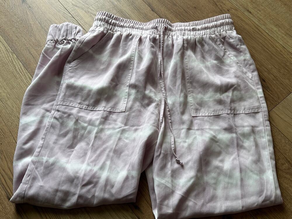Red Haute Purple and White Joggers Pants Women's Beach Tencel Soft USA Large